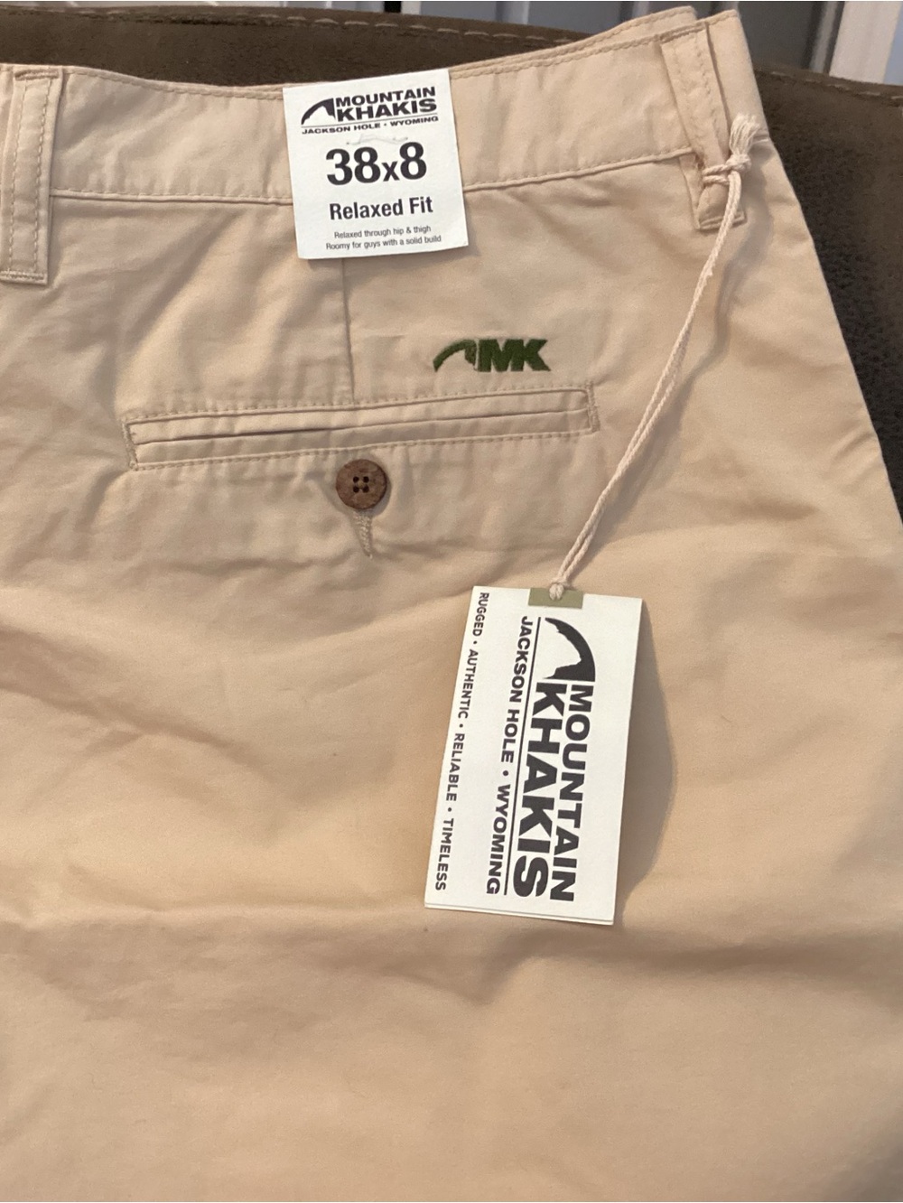 Mountain Khakis Tan Relaxed Fit Chinos Size 38